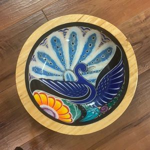 World Market bowl with spoon